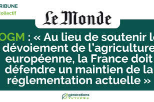 OGM : « Au lieu de soutenir le dévoiement de l’agriculture européenne, la France doit défendre un maintien de la réglementation actuelle »