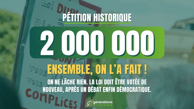 2 MILLIONS DE SIGNATURES  ! UNE MOBILISATION HISTORIQUE CONTRE LA LOI DUPLOMB